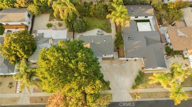 bird's eye view featuring a residential view