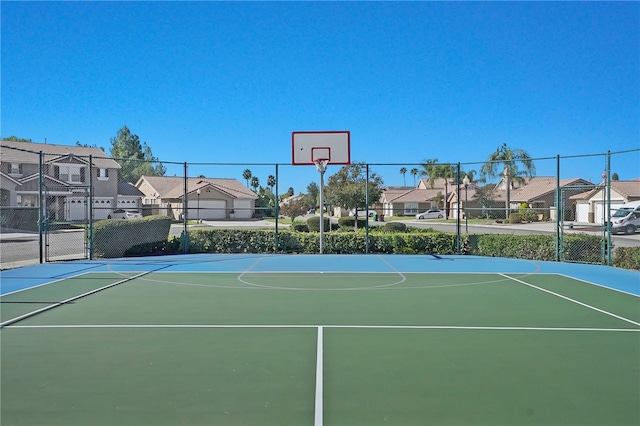 view of sport court