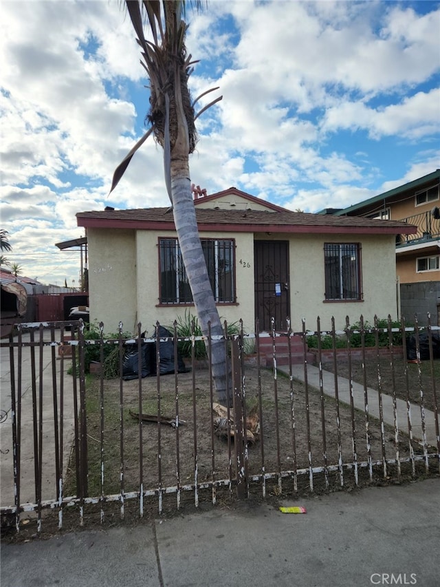 view of front of home