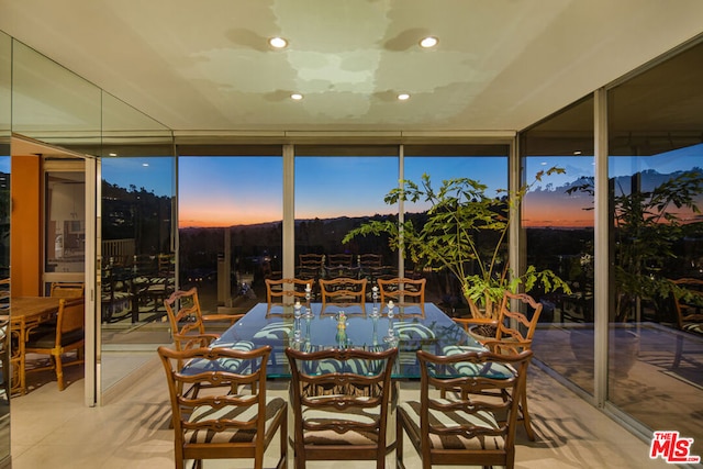 view of sunroom / solarium