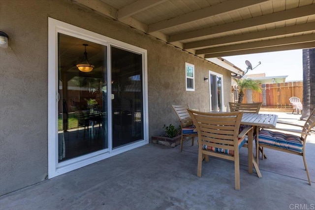 view of patio