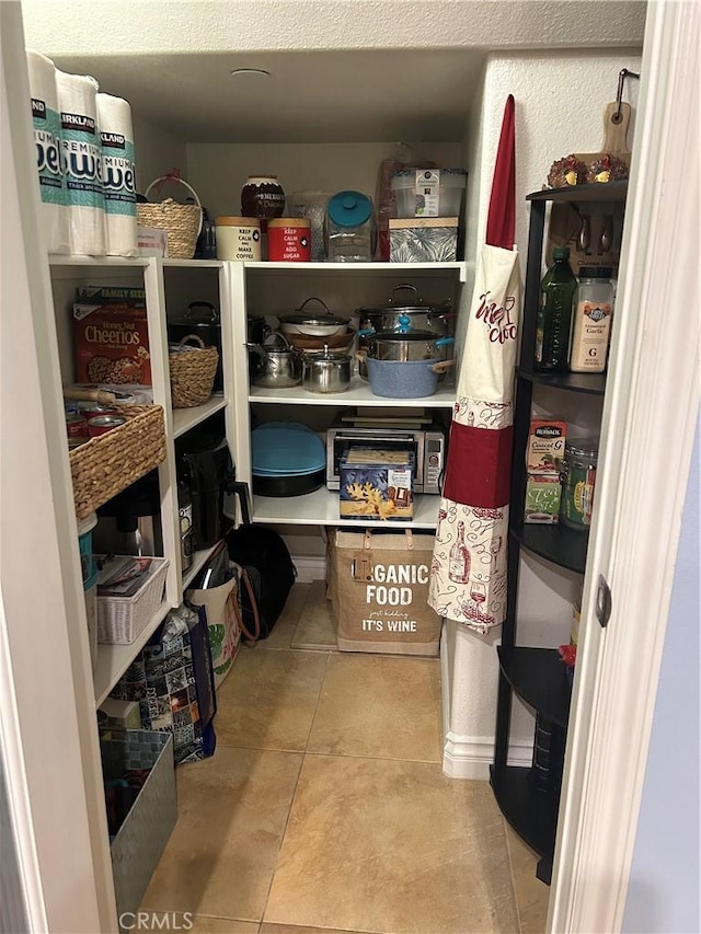 view of pantry