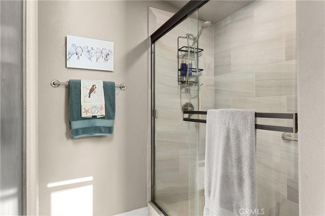 bathroom with walk in shower