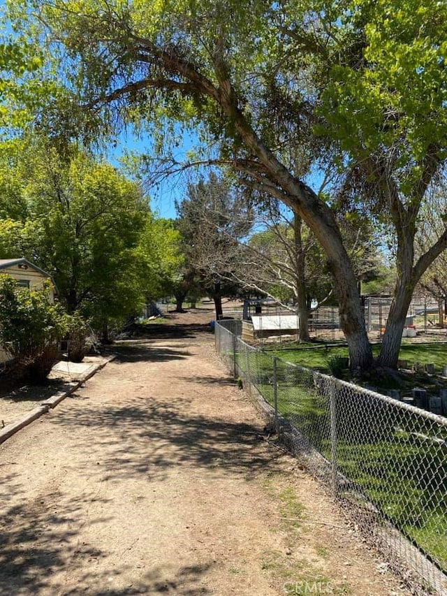 view of road