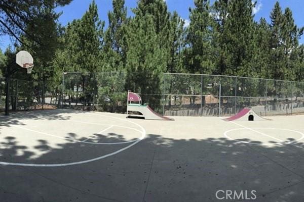 33544 Green Valley Lake Rd, Green Valley Lake, CA 92341 - view of basketball court featuring community basketball court and view of scattered trees