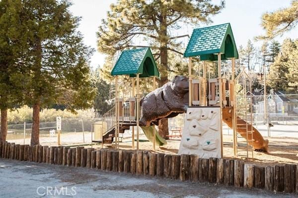 view of jungle gym