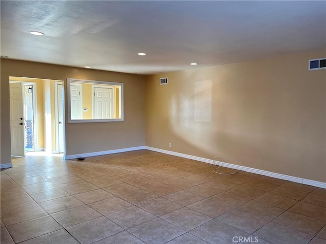 view of tiled empty room