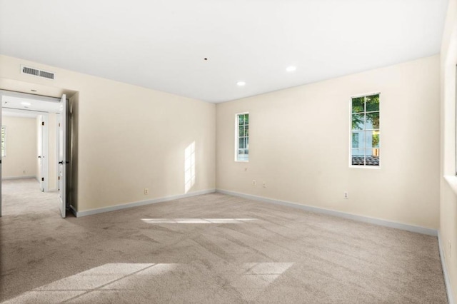 view of carpeted empty room