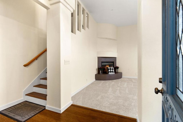 entrance foyer featuring hardwood / wood-style floors