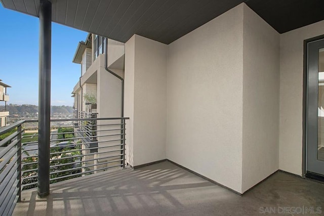 view of balcony