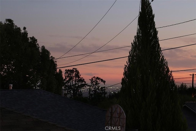 view of nature at dusk