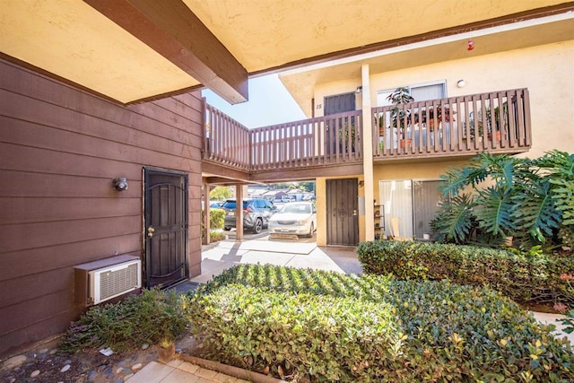 exterior space with a balcony