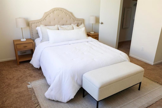 bedroom featuring carpet flooring