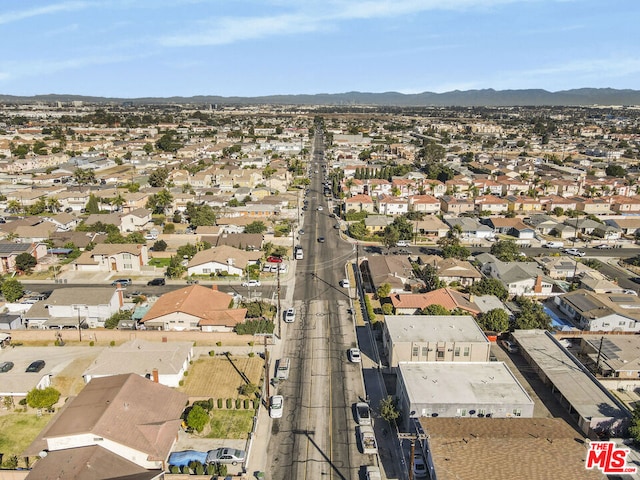 aerial view featuring a mountain view