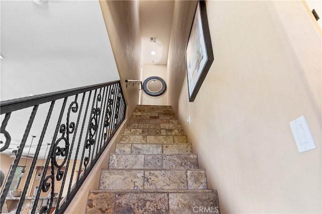 view of stairs