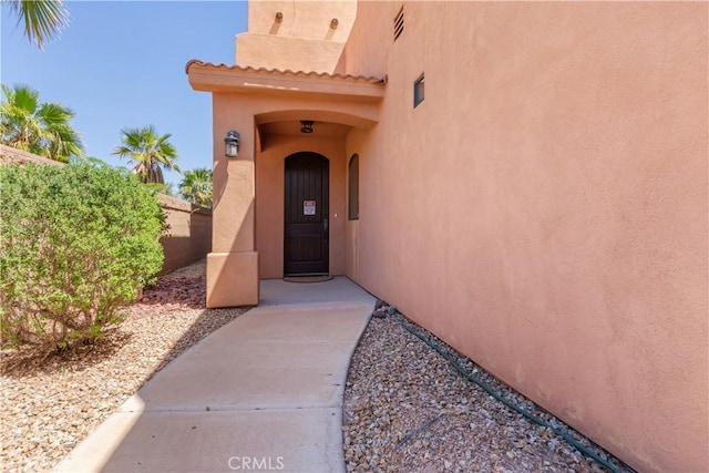 view of entrance to property