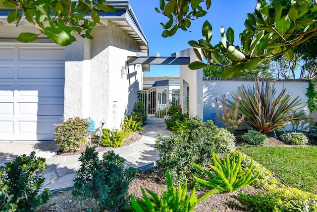 view of home's exterior featuring a garage