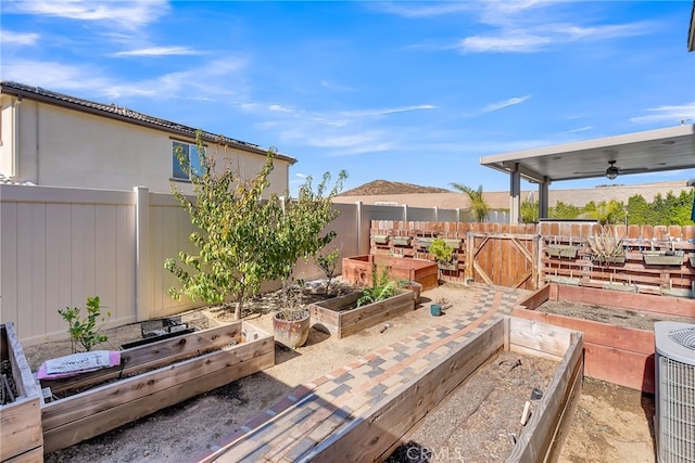 view of patio featuring central AC