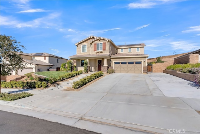 view of front of house featuring a garage