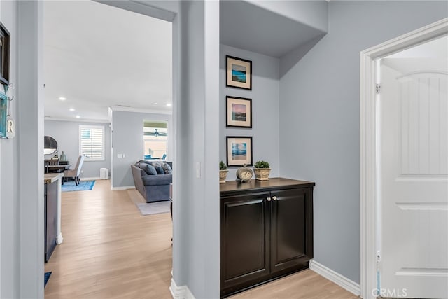 16568 Fleur Blvd, Riverside, CA 92503 - bar with light wood-style floors and recessed lighting