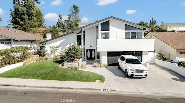 view of front of house with a front yard