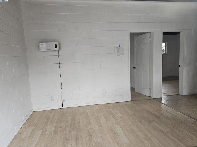 empty room featuring light hardwood / wood-style floors