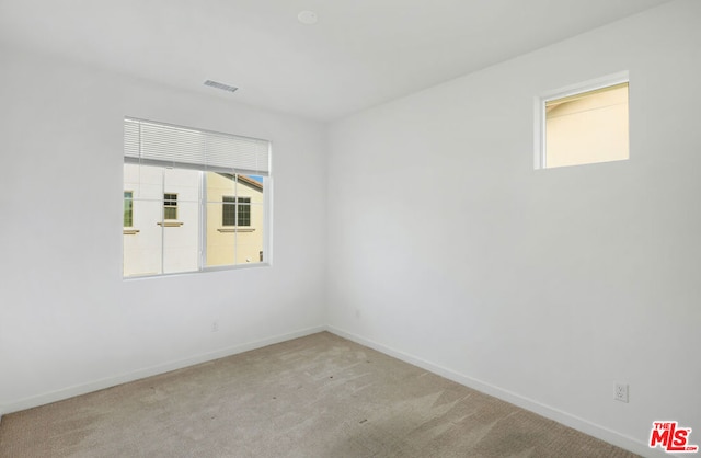 view of carpeted empty room