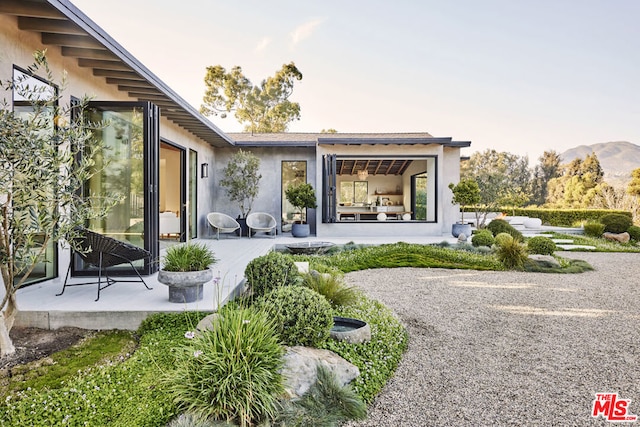 rear view of house with a patio