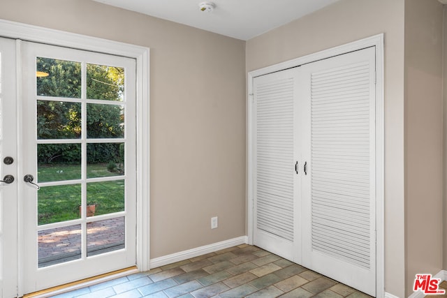 unfurnished bedroom with a closet