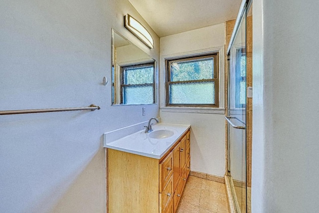 bathroom featuring vanity