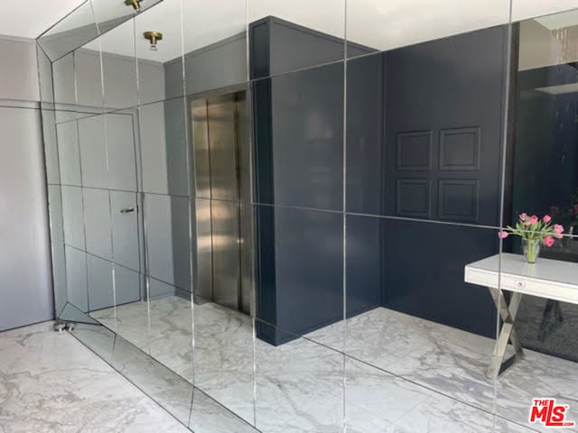 bathroom with elevator