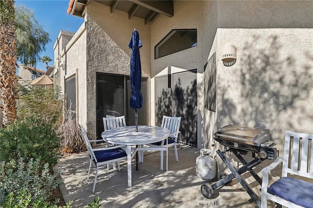 view of patio with grilling area