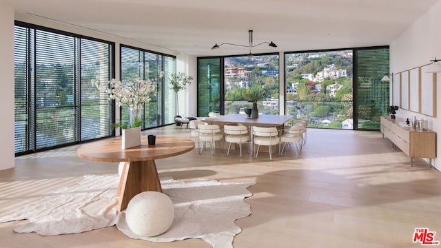 interior space featuring a wealth of natural light and ceiling fan