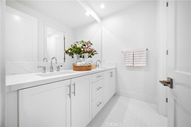 bathroom featuring vanity