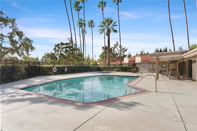 view of pool with a patio