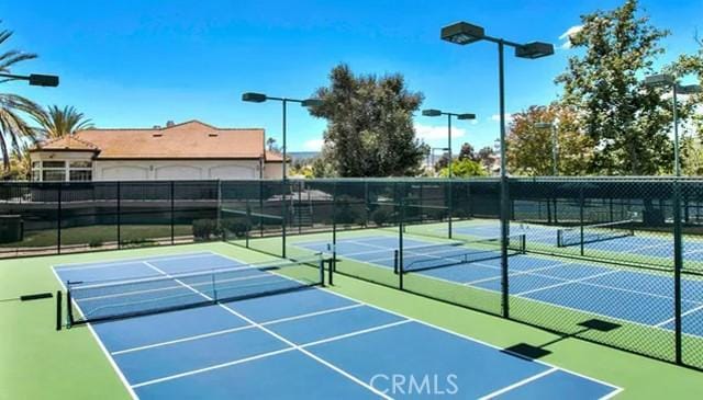 view of sport court