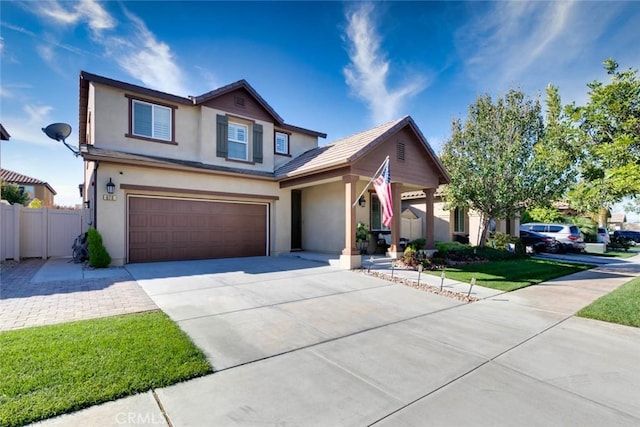 view of front of house featuring a garage