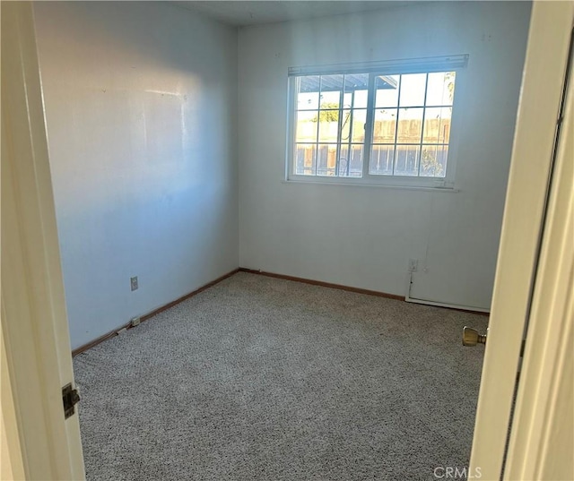 view of carpeted empty room