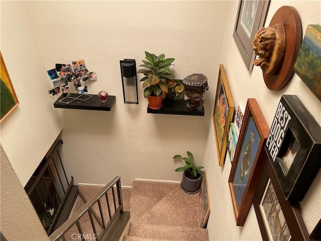 18223 Soledad Canyon Rd Unit 29, Canyon Country, CA 91387 - stairway with carpet flooring