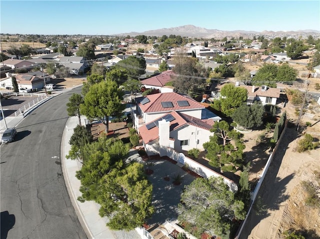 aerial view featuring a mountain view