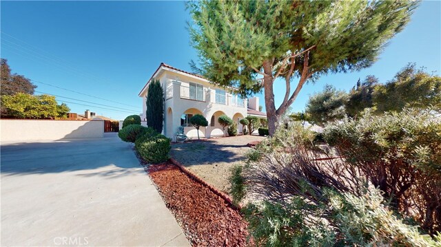 view of mediterranean / spanish house