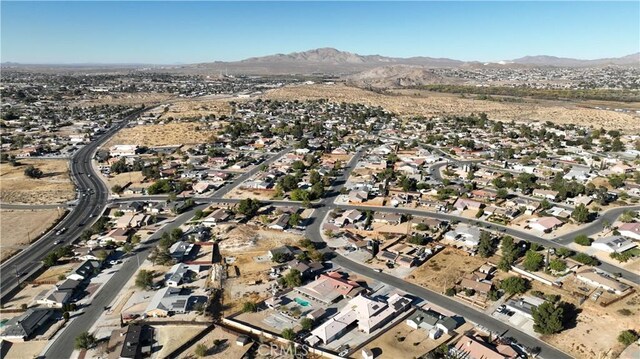 aerial view featuring a mountain view