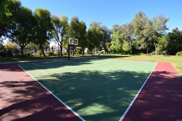 view of sport court