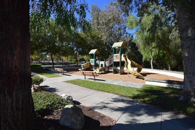 view of play area