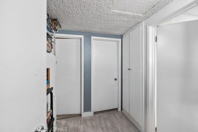 hall featuring light hardwood / wood-style flooring