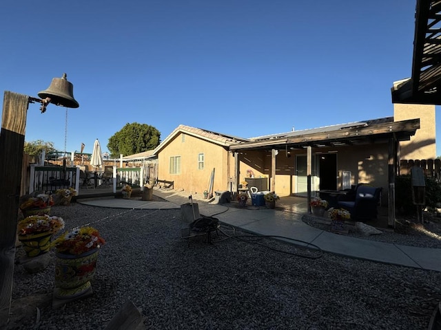 view of yard with a patio area