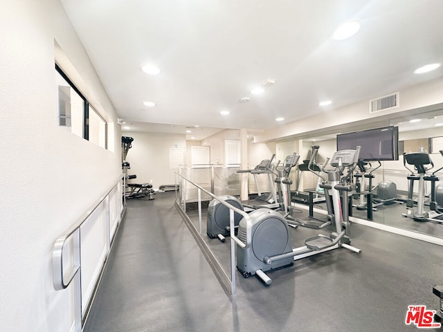 view of exercise room