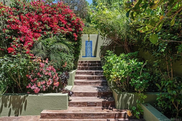 view of stairs