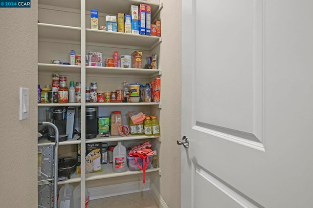 view of pantry