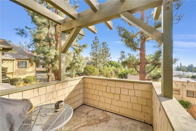 balcony with grilling area